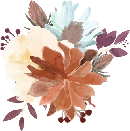 Watercolor Flower Arrangement Illustration